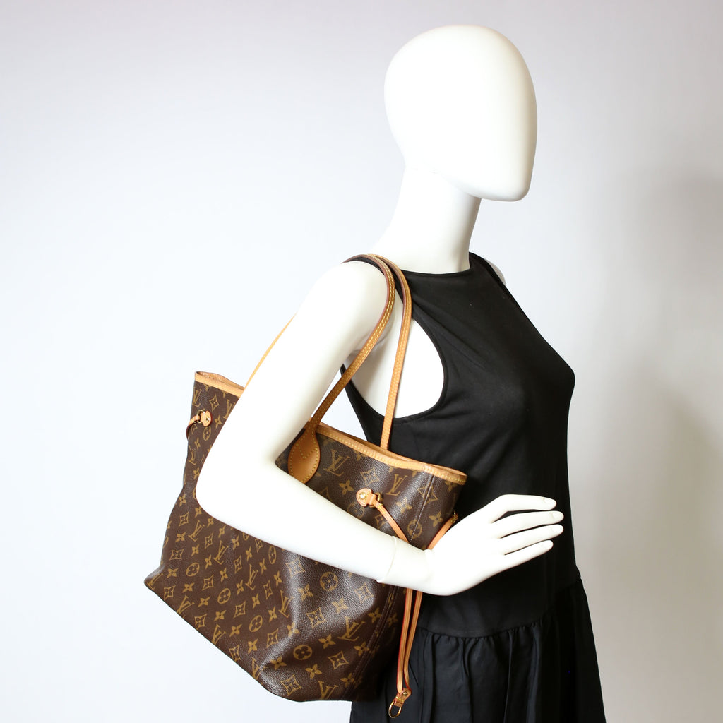 Neverfull With Wallet MM Monogram Pink