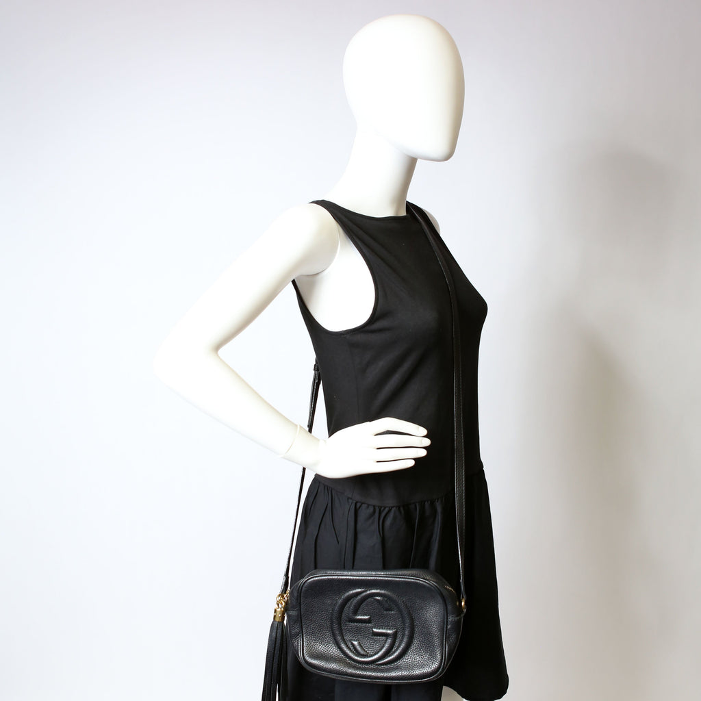 Gucci 308364 Soho Disco Crossbody Black