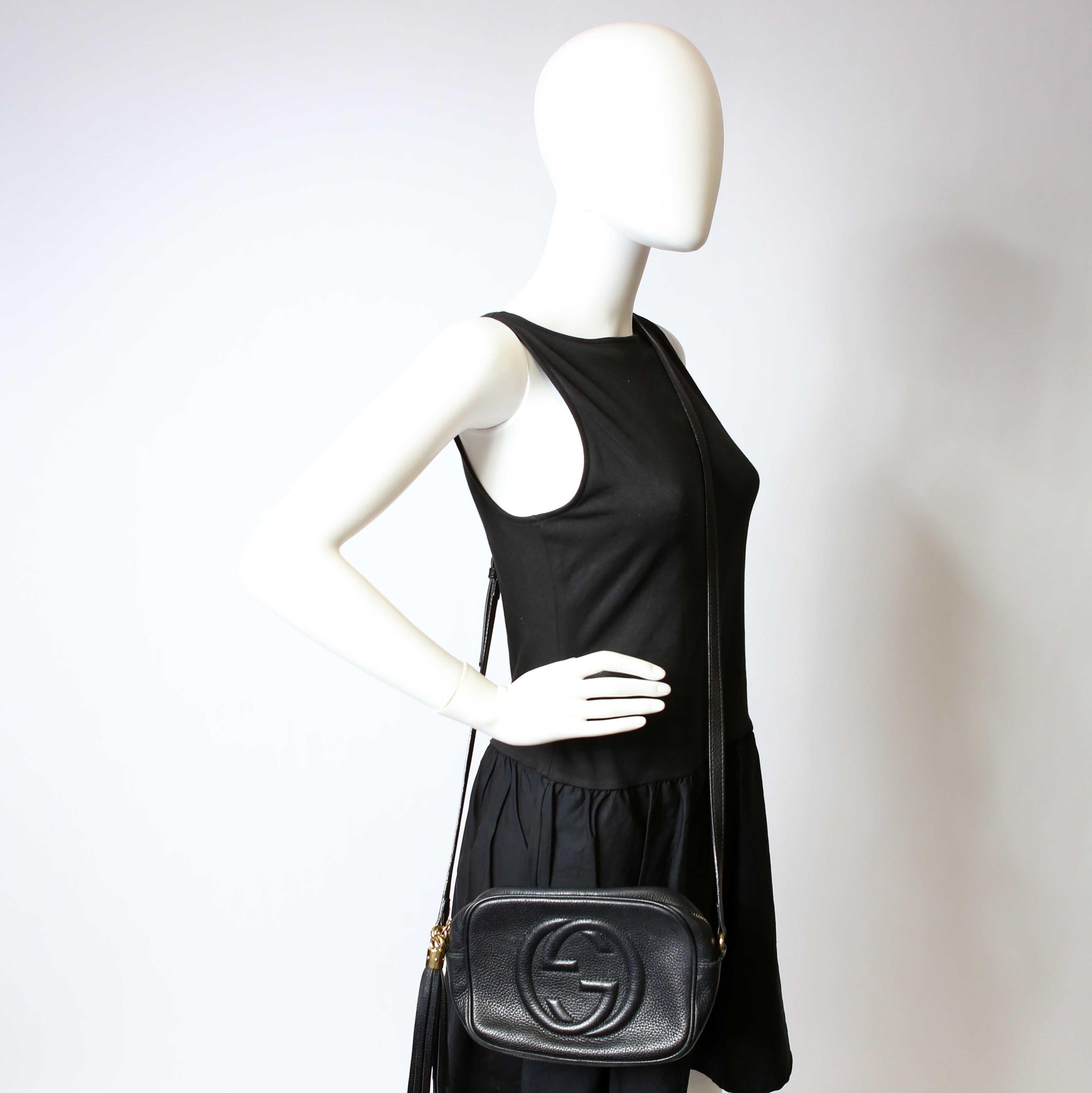Gucci 308364 Soho Disco Crossbody Black
