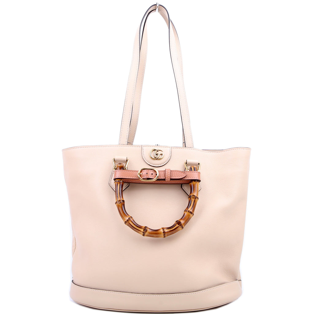 Gucci 750394 Diane Medium Bucket Beige