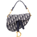Dior Saddle Bag Mini Oblique Navy