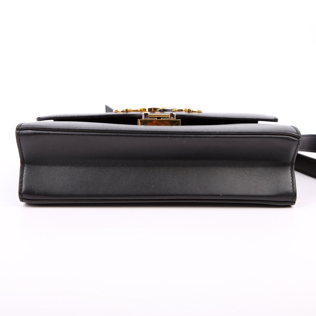 Gucci 576388 Zumi Leather Small Shoulder Bag Black