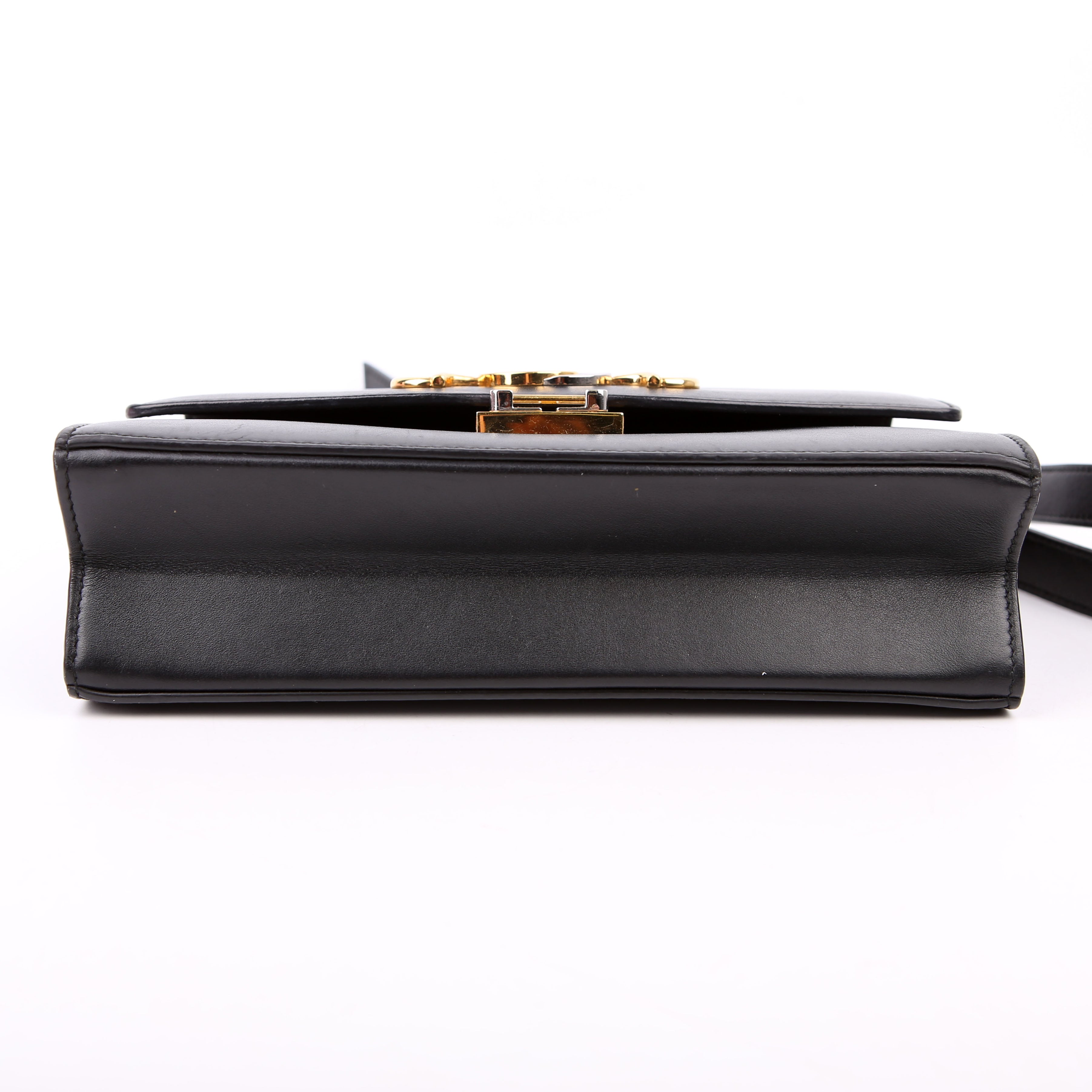 Gucci 576388 Zumi Leather Small Shoulder Bag Black