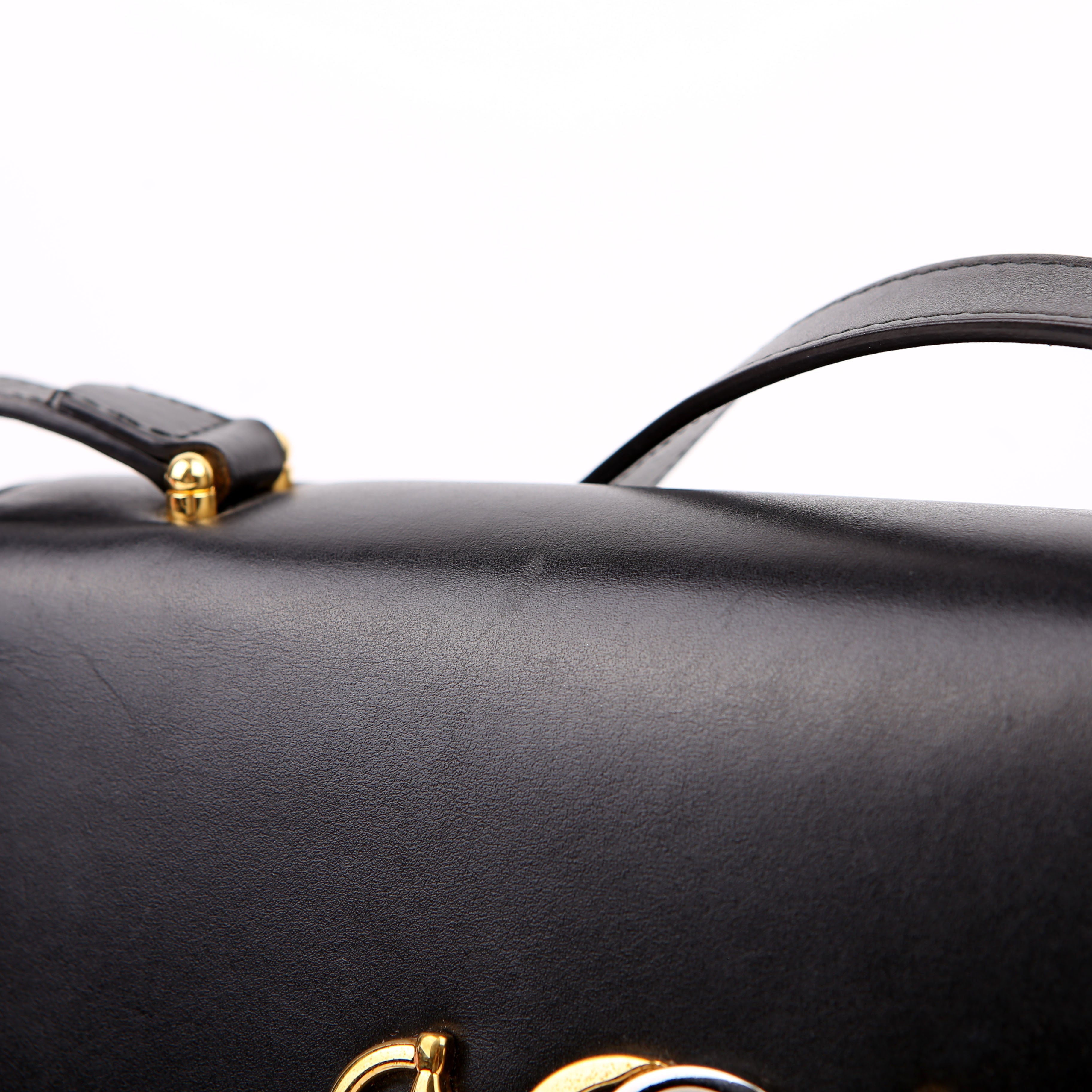 Gucci 576388 Zumi Leather Small Shoulder Bag Black