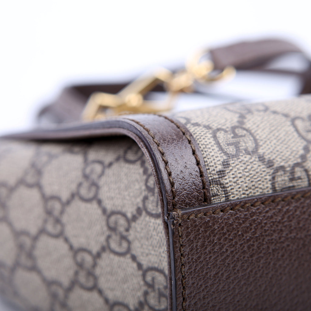 Gucci 547551 GG Supreme Ophidia Small Tote Brown