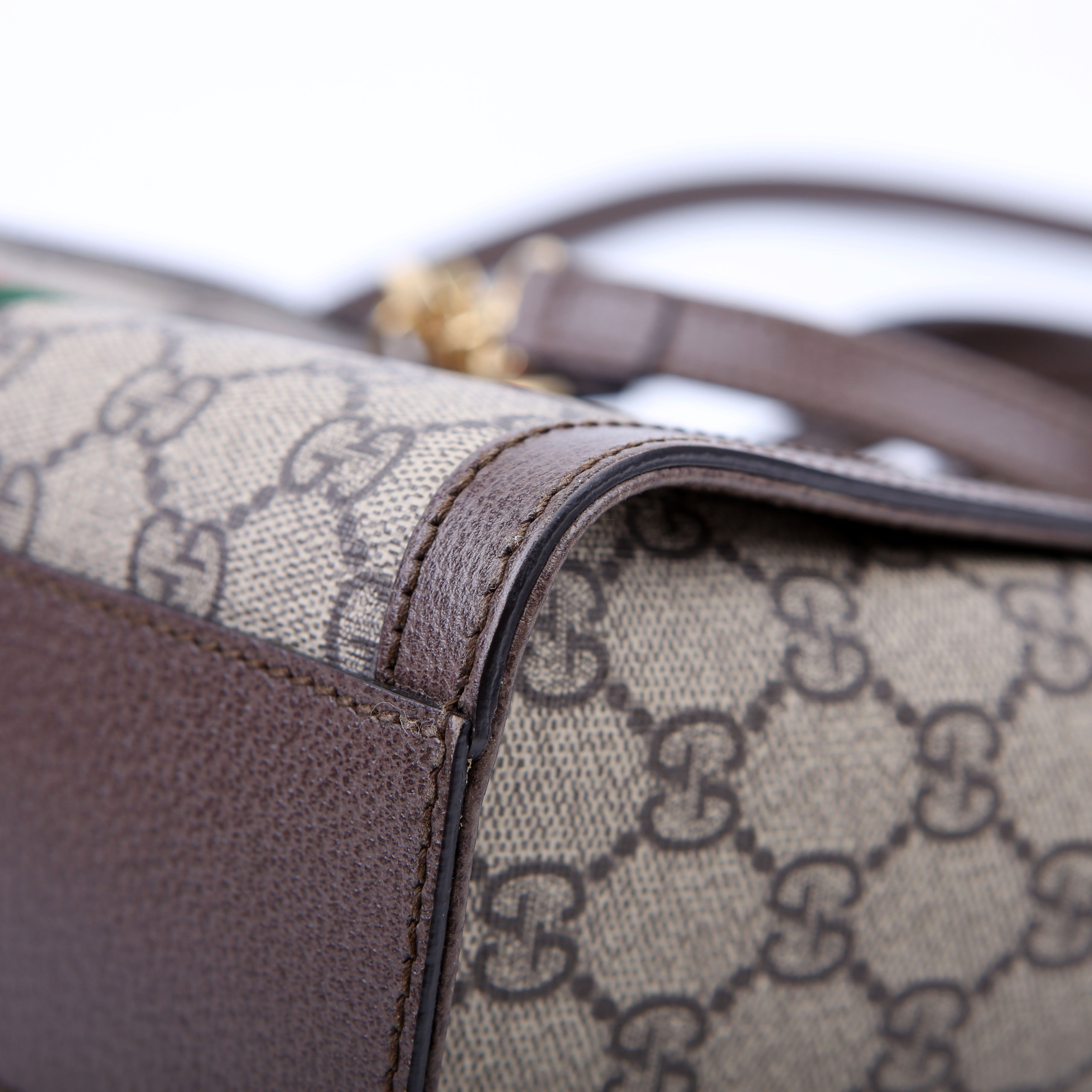 Gucci 547551 GG Supreme Ophidia Small Tote Brown