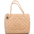 Medallion Tote Beige
