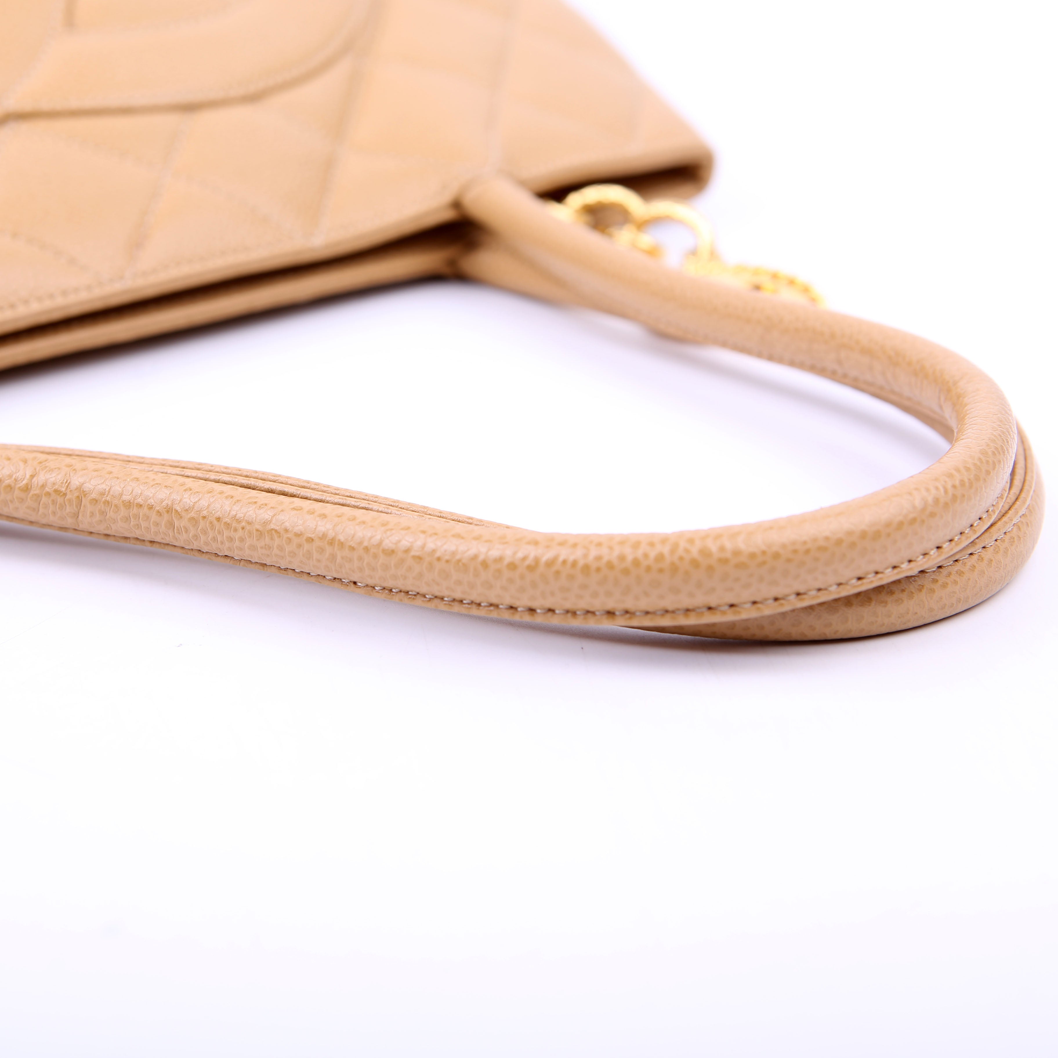 Medallion Tote Beige