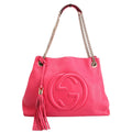 Gucci 308982 Soho Leather Shoulder Medium Pink