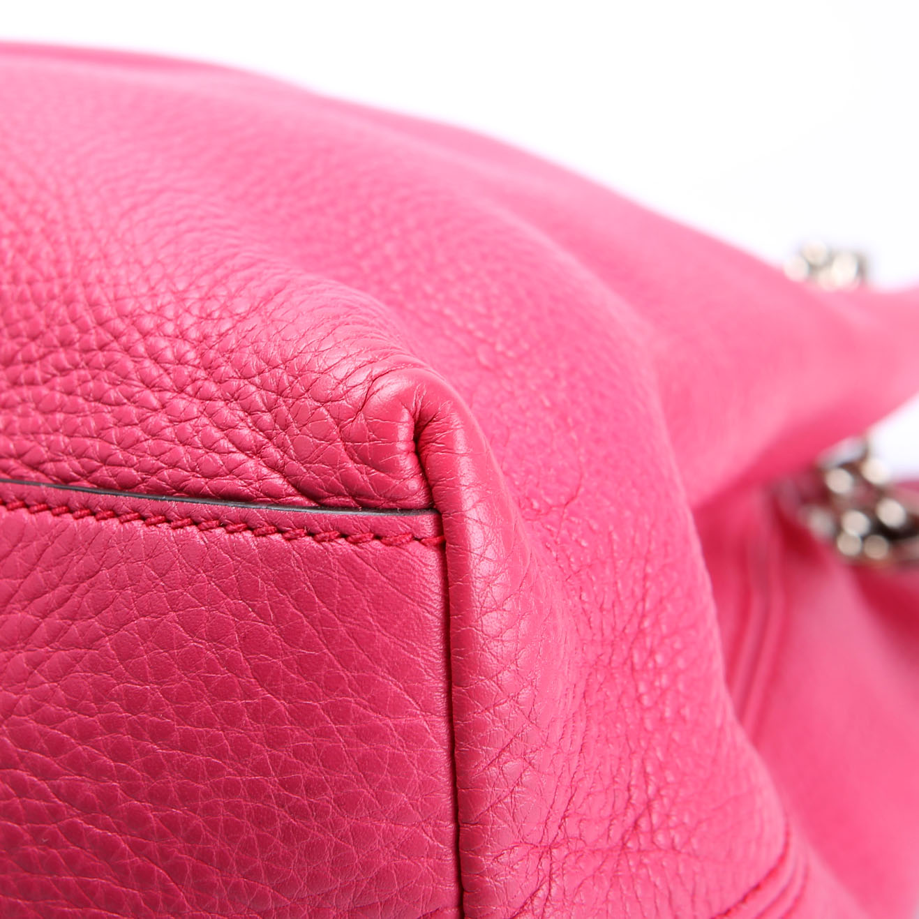 Gucci 308982 Soho Leather Shoulder Medium Pink