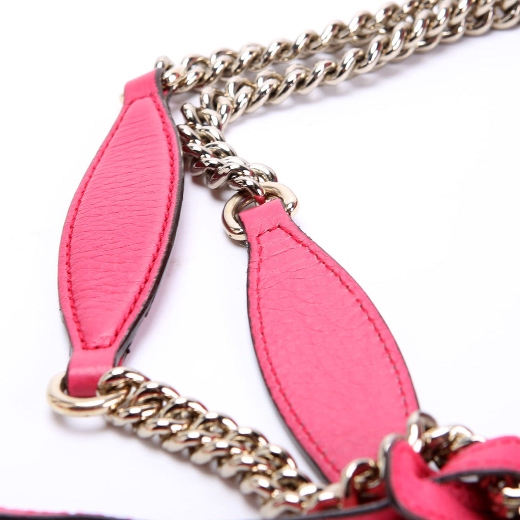 Gucci 308982 Soho Leather Shoulder Medium Pink