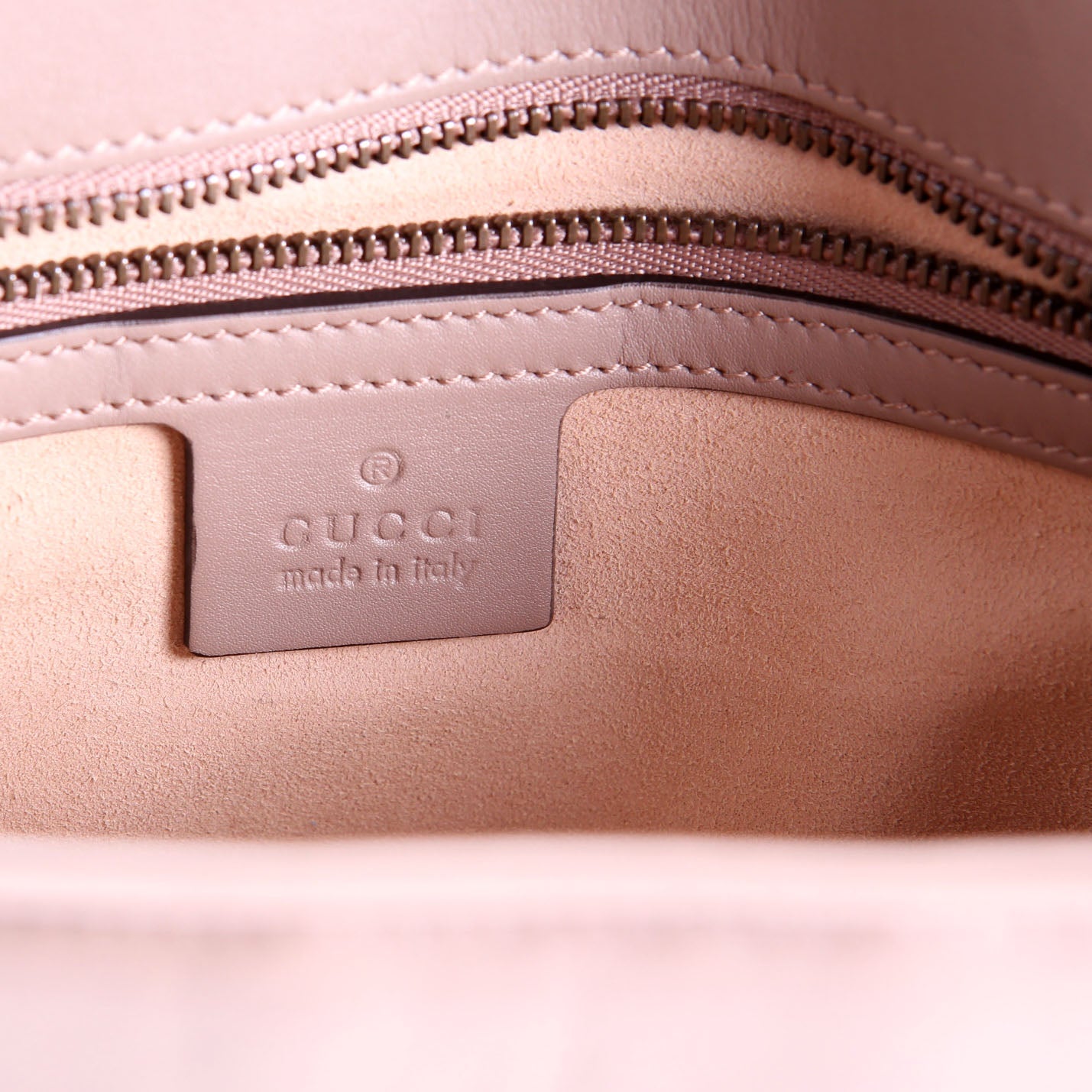 Gucci 443496 Marmont Leather Shoulder Medium Nude