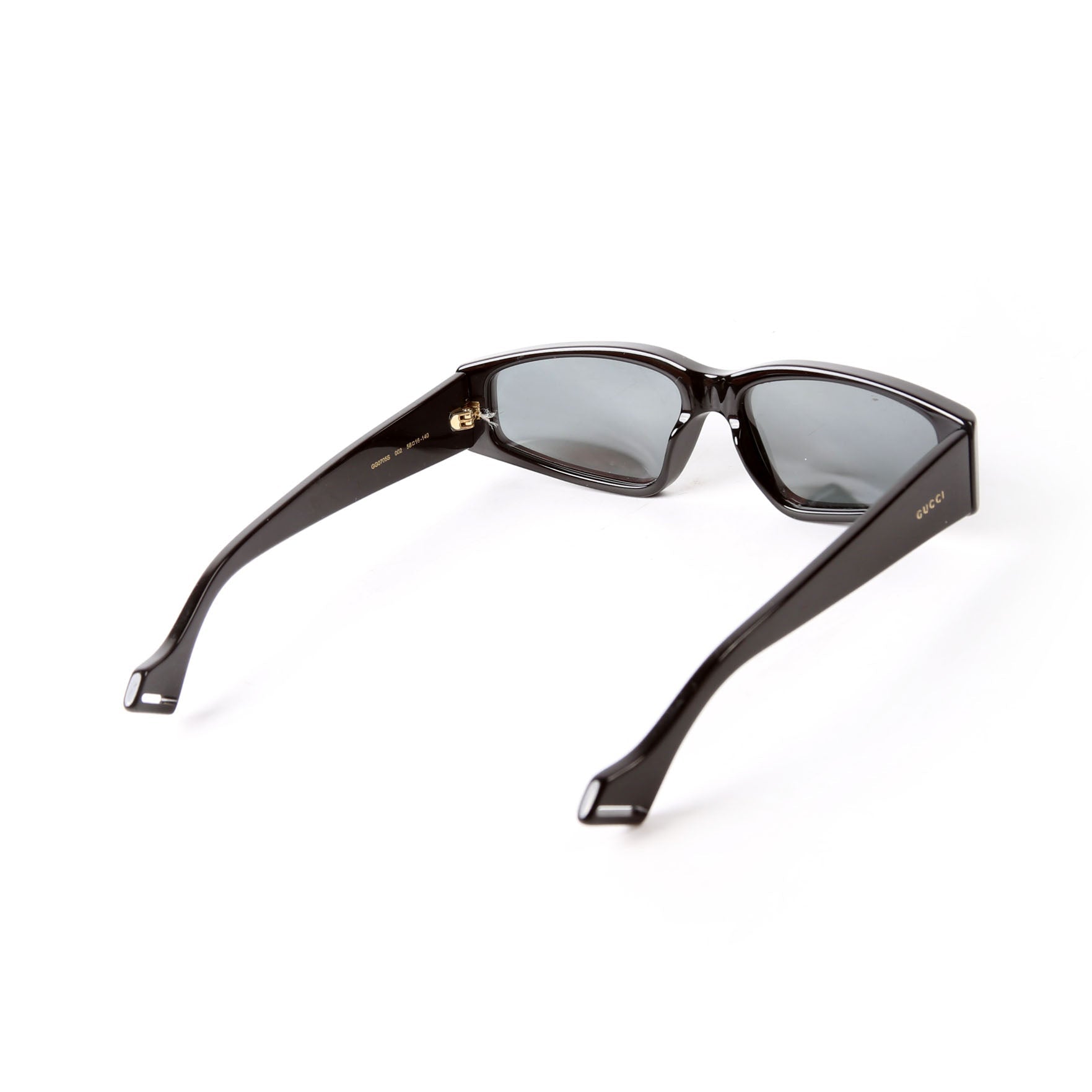 Gucci GG0705S Rectangle Sunglasses Black