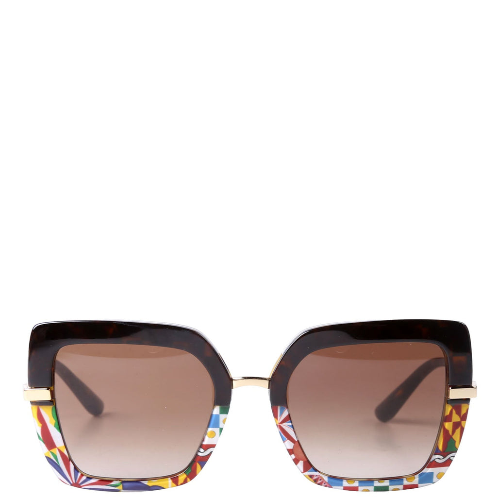 DG4373 Square Sunglasses Brown/Multicolor