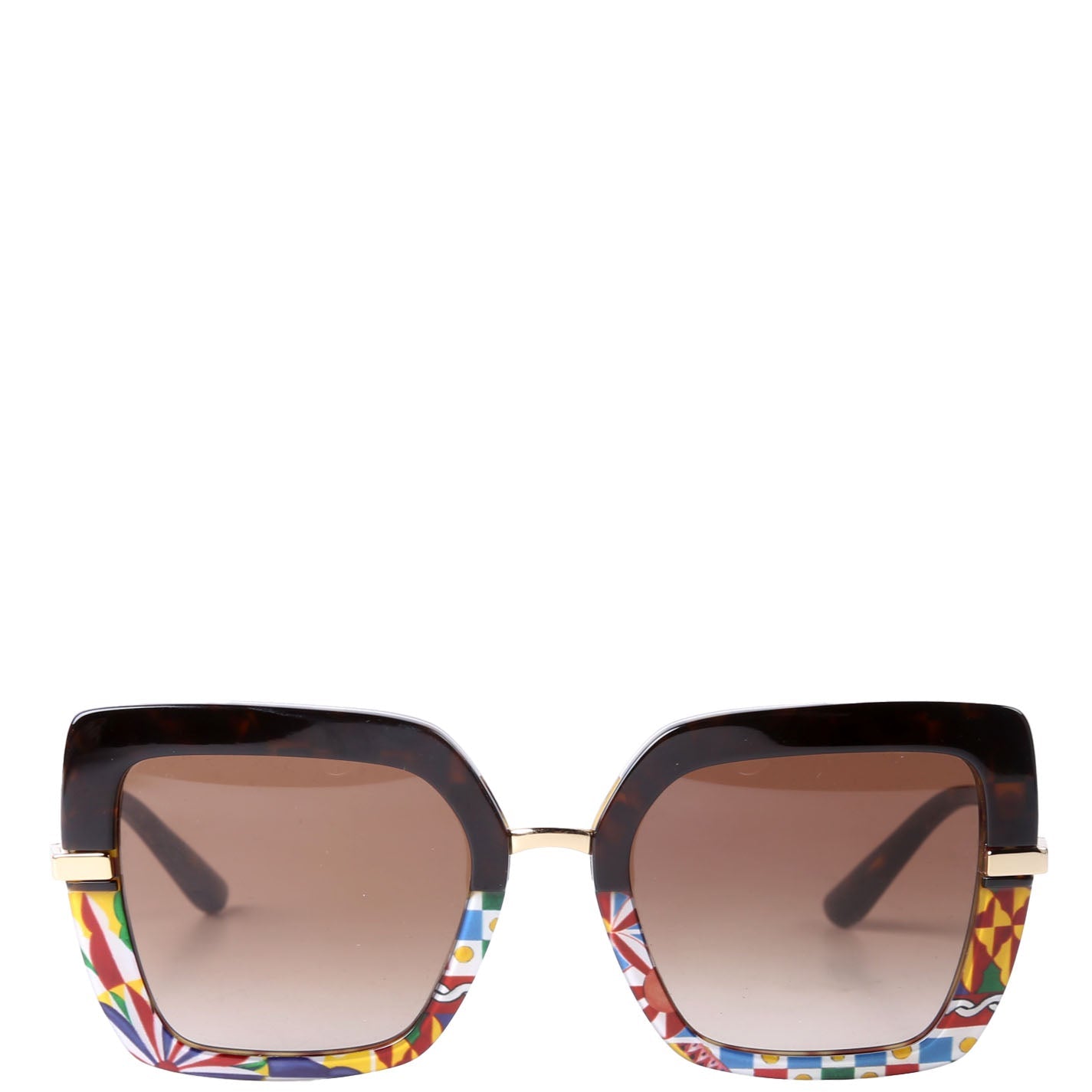 DG4373 Square Sunglasses Brown/Multicolor