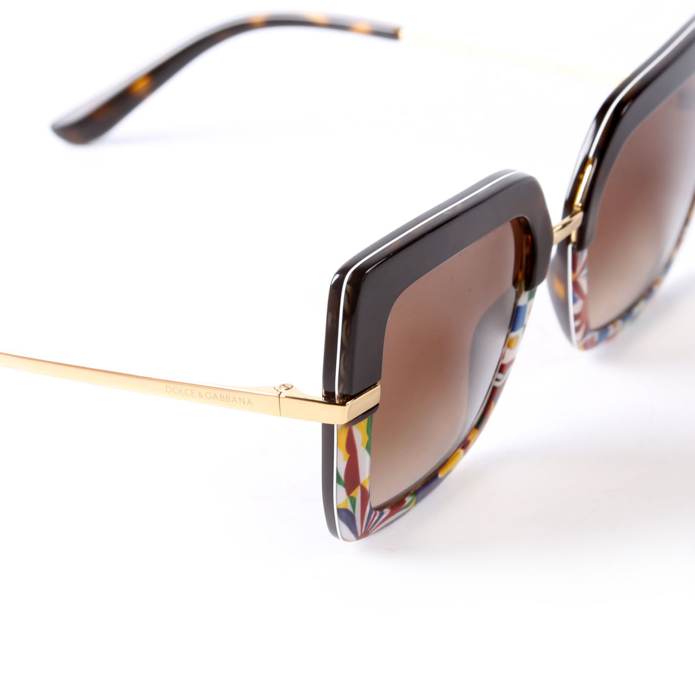 DG4373 Square Sunglasses Brown/Multicolor