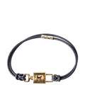 LV Padlock Bracelet Black/Gold