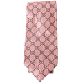 GG Silk Tie Pink/Grey