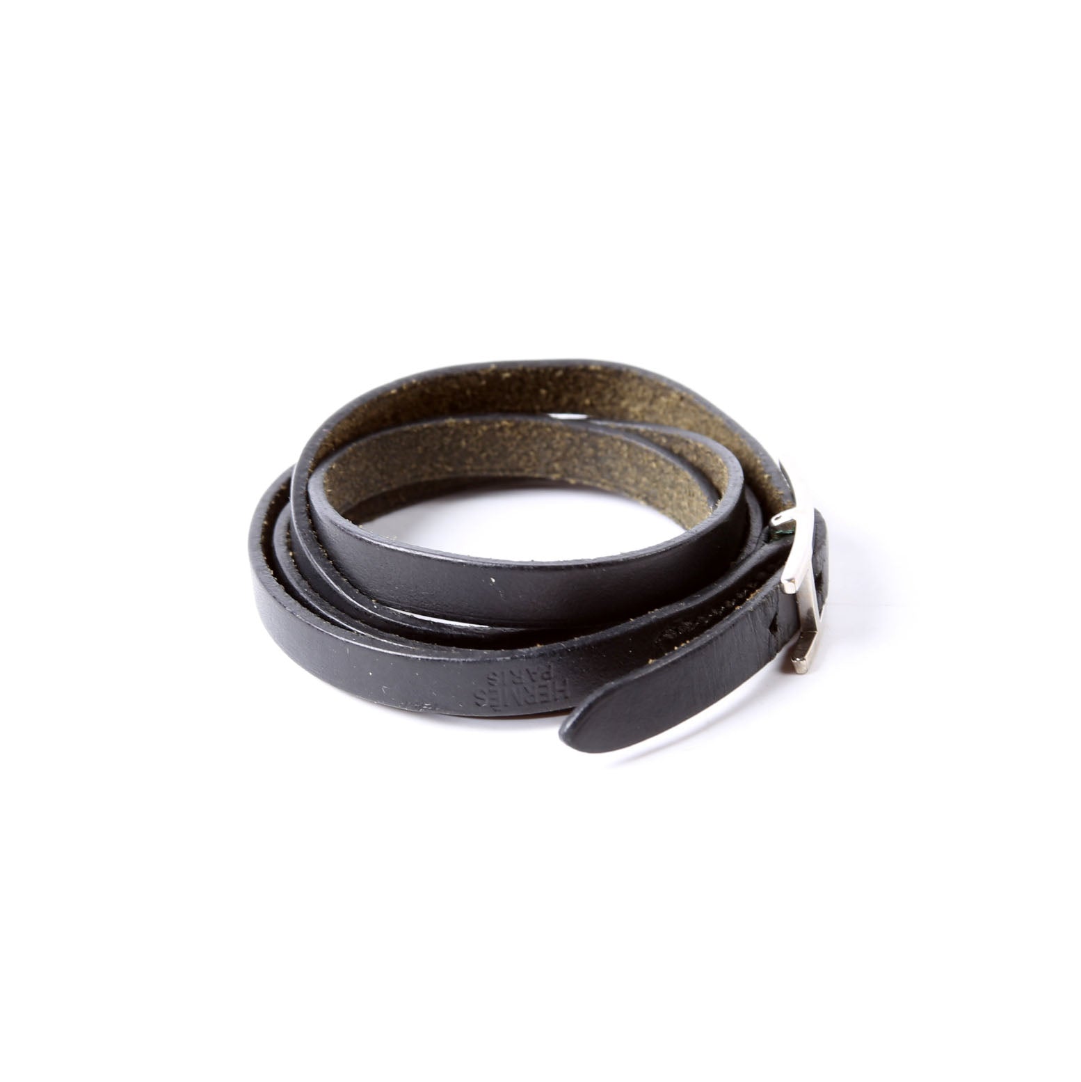 Hermes Behapi Double Tour Bracelet Black