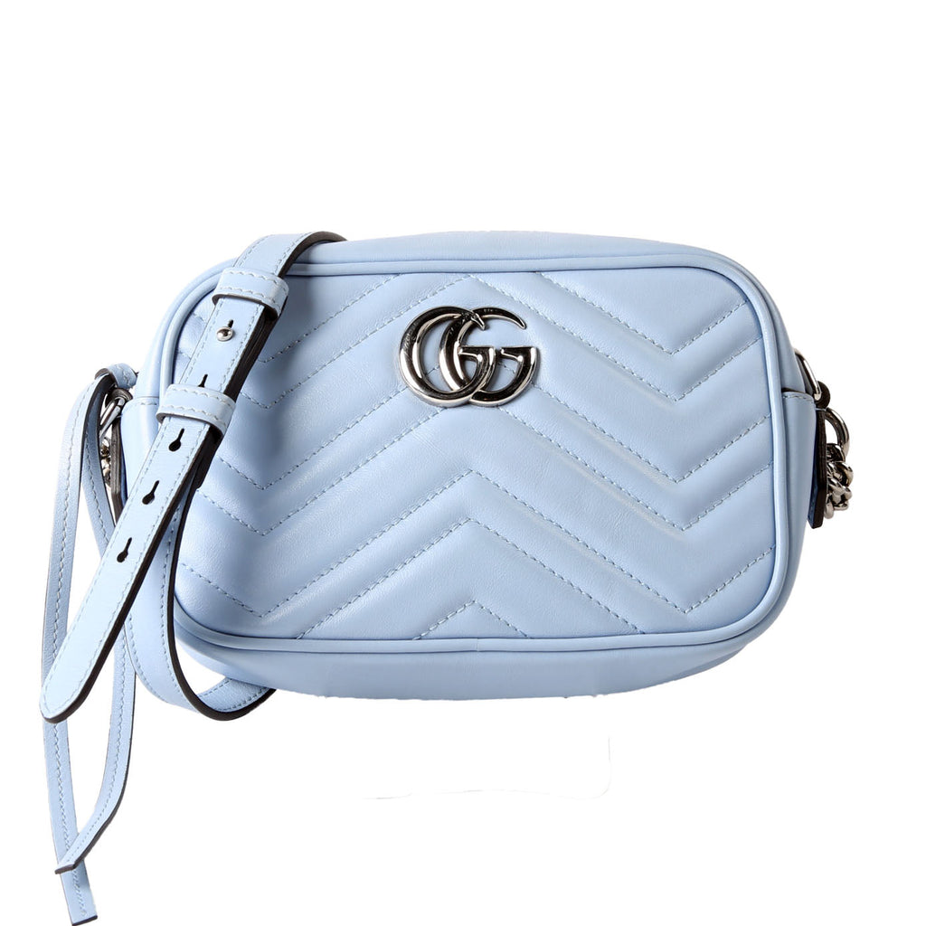 Gucci 634936 Marmont Mini Camera Bag Blue