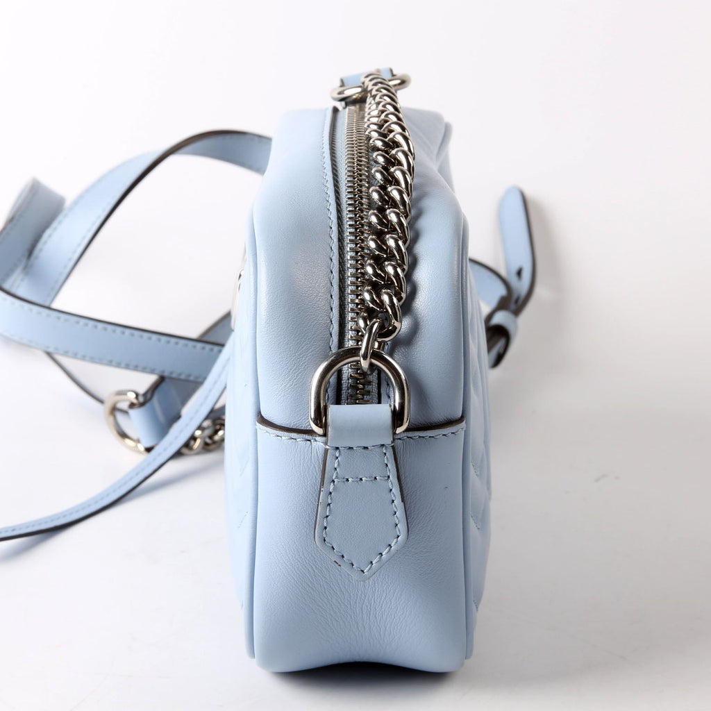 Gucci 634936 Marmont Mini Camera Bag Blue