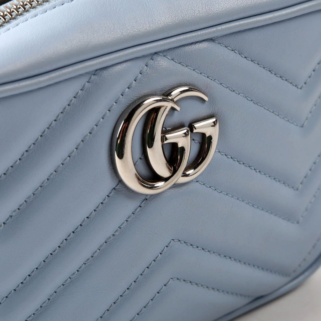 Gucci 634936 Marmont Mini Camera Bag Blue