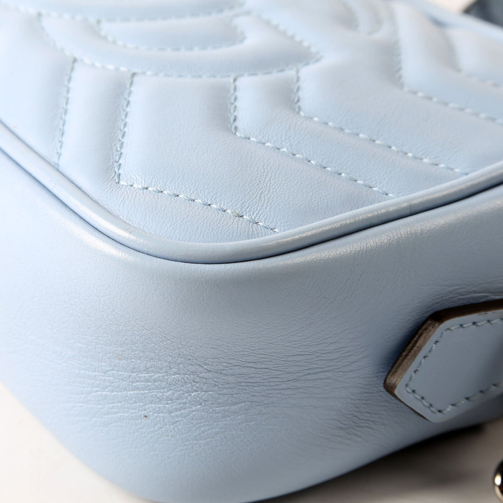 Gucci 634936 Marmont Mini Camera Bag Blue