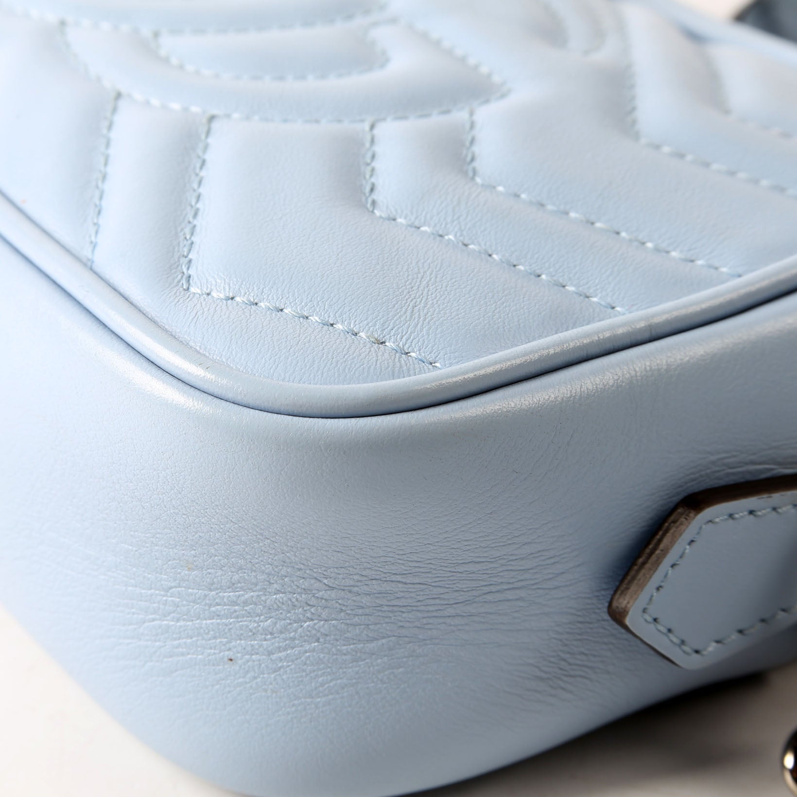 Gucci 634936 Marmont Mini Camera Bag Blue