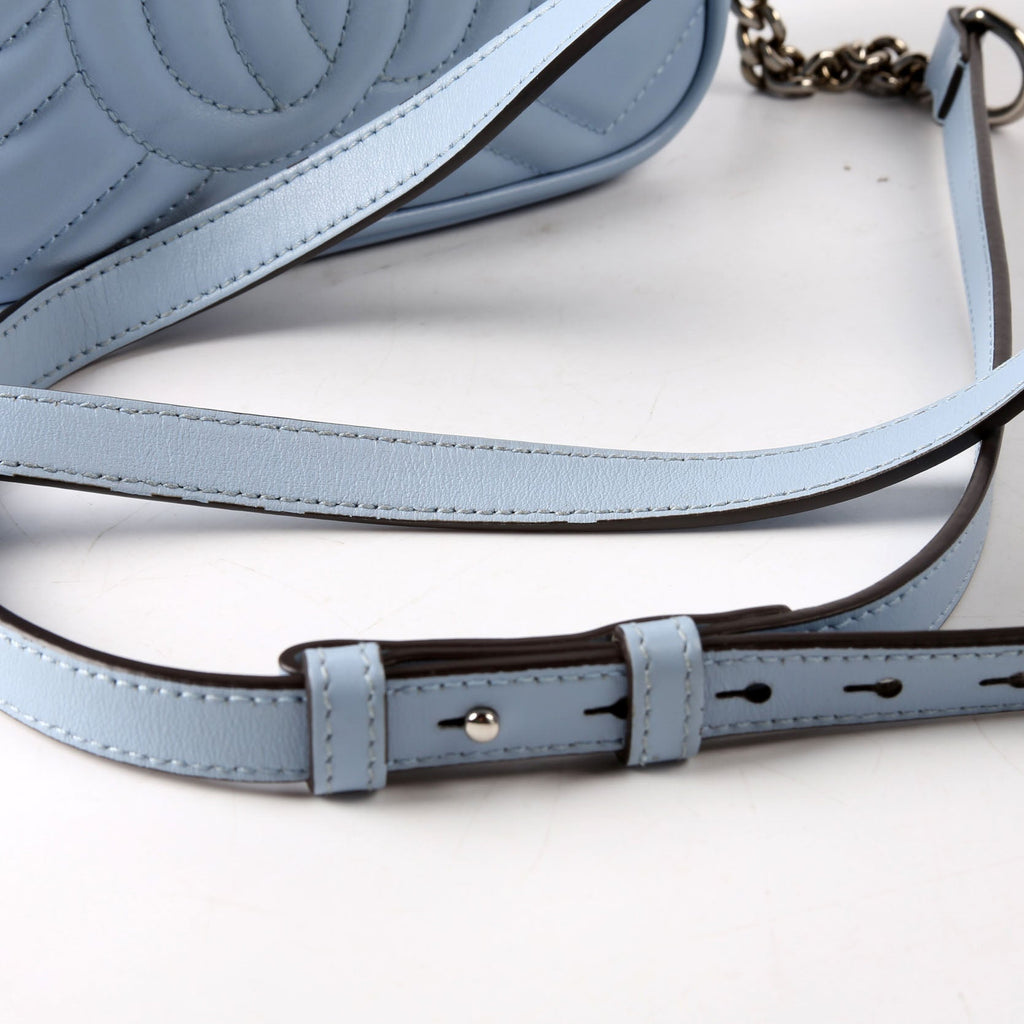 Gucci 634936 Marmont Mini Camera Bag Blue