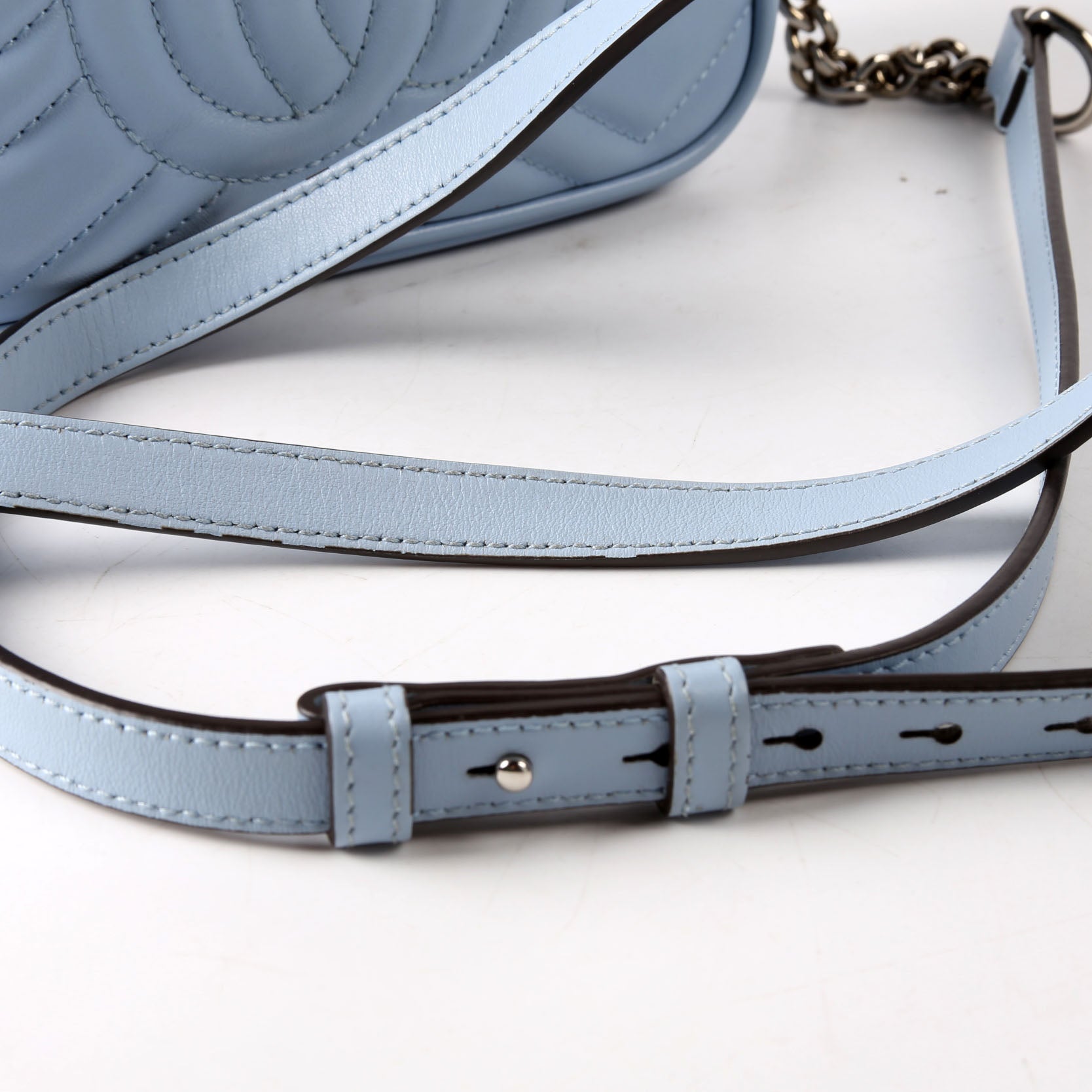 Gucci 634936 Marmont Mini Camera Bag Blue