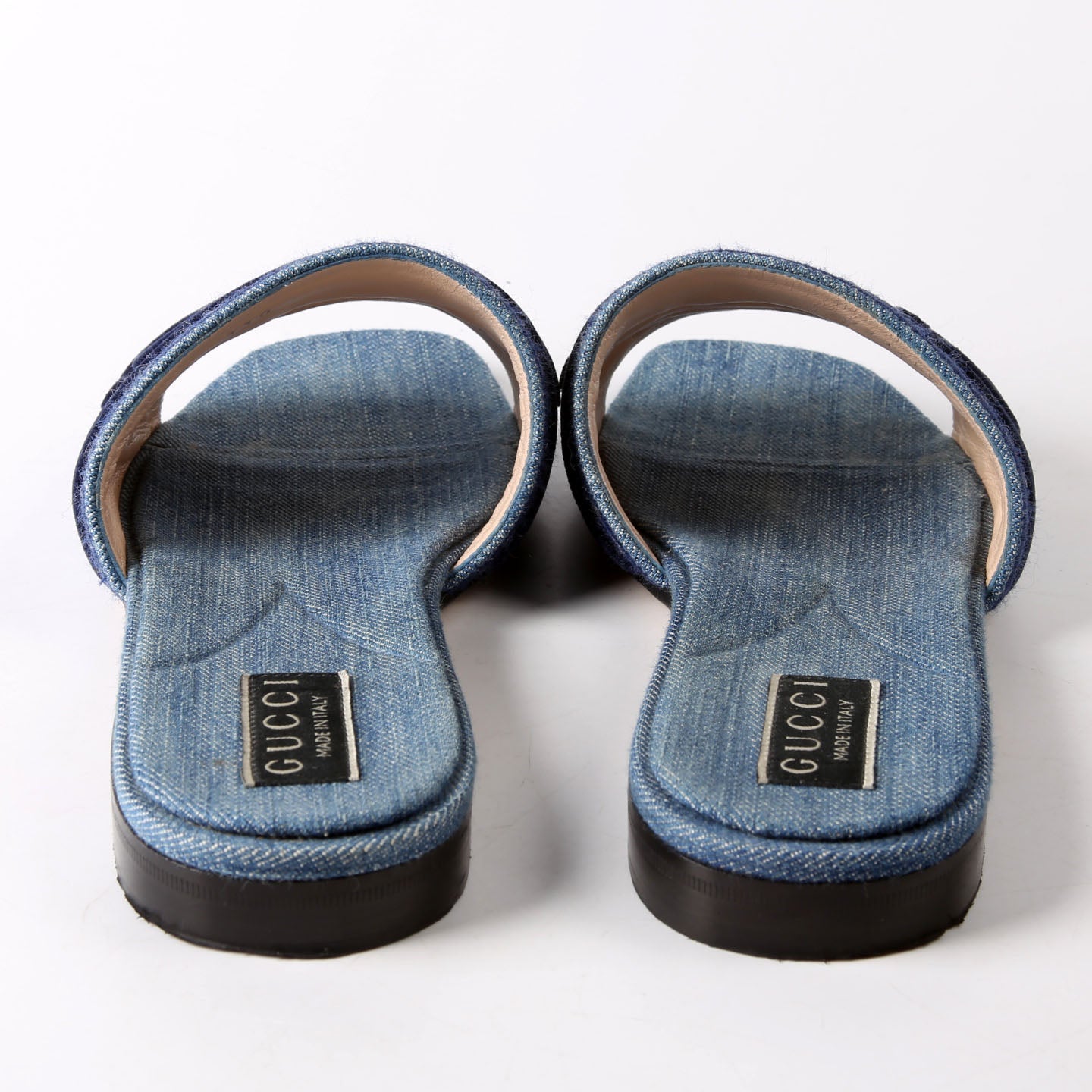 Gucci Jane Denim Slides Size 40