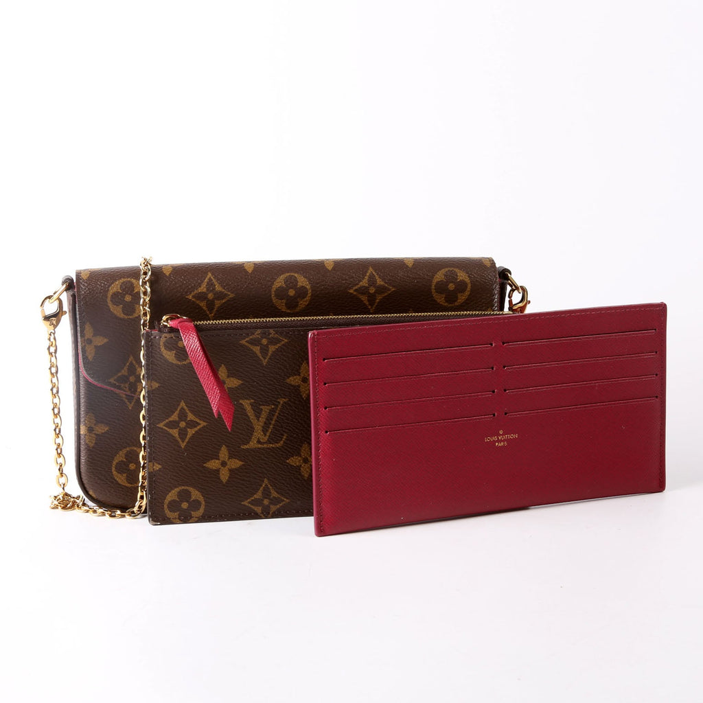 Pochette Felicie Monogram Berry