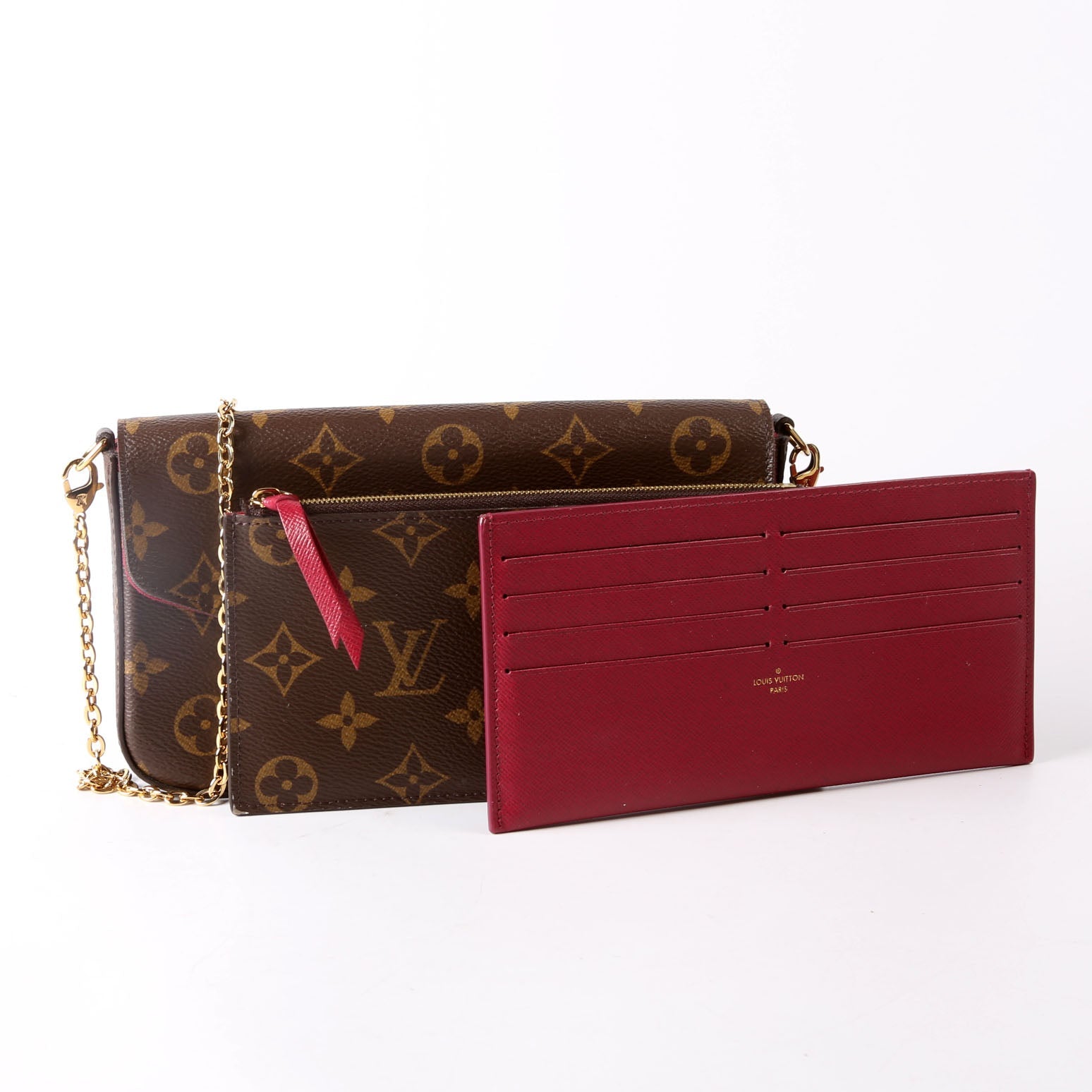 Pochette Felicie Monogram Berry