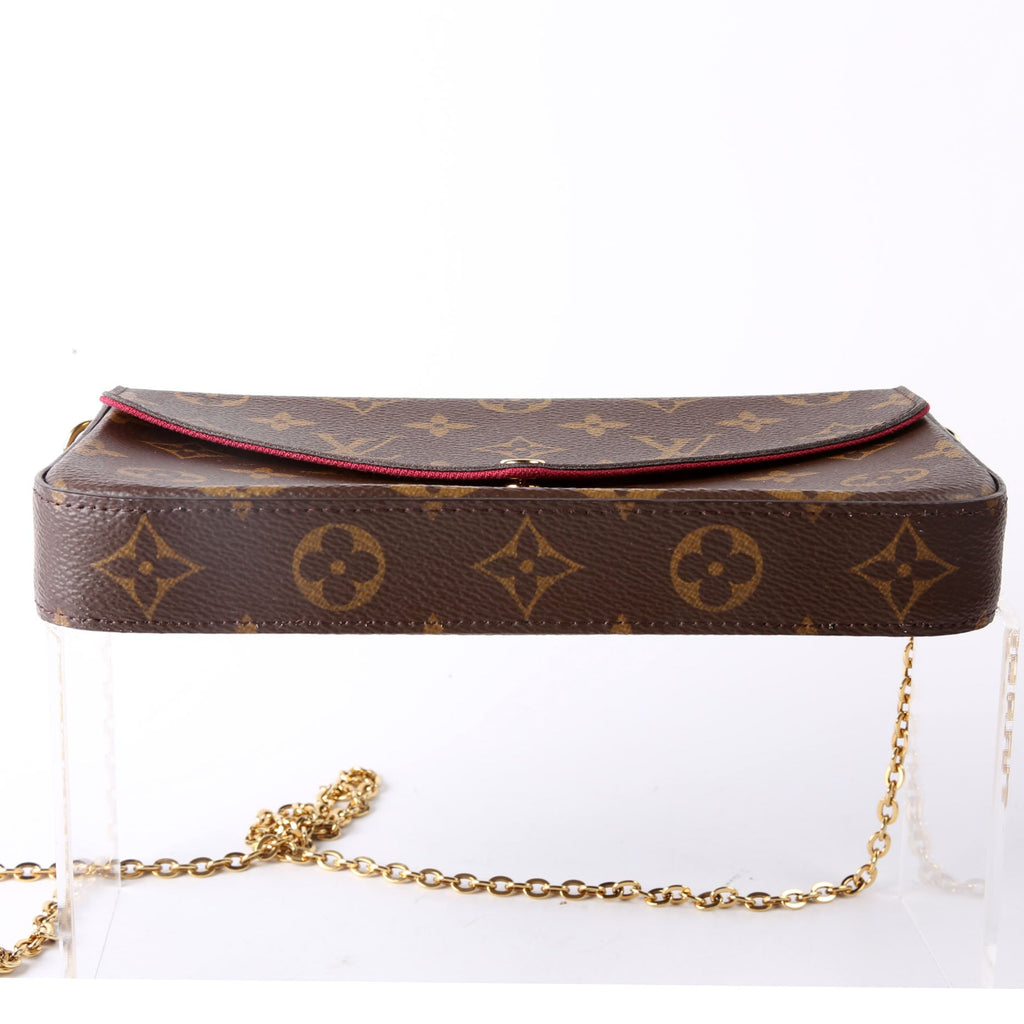 Pochette Felicie Monogram Berry