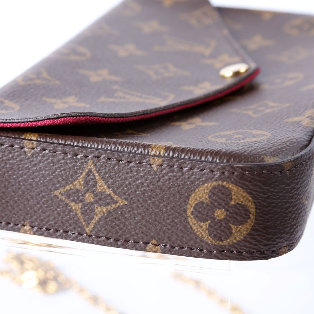 Pochette Felicie Monogram Berry