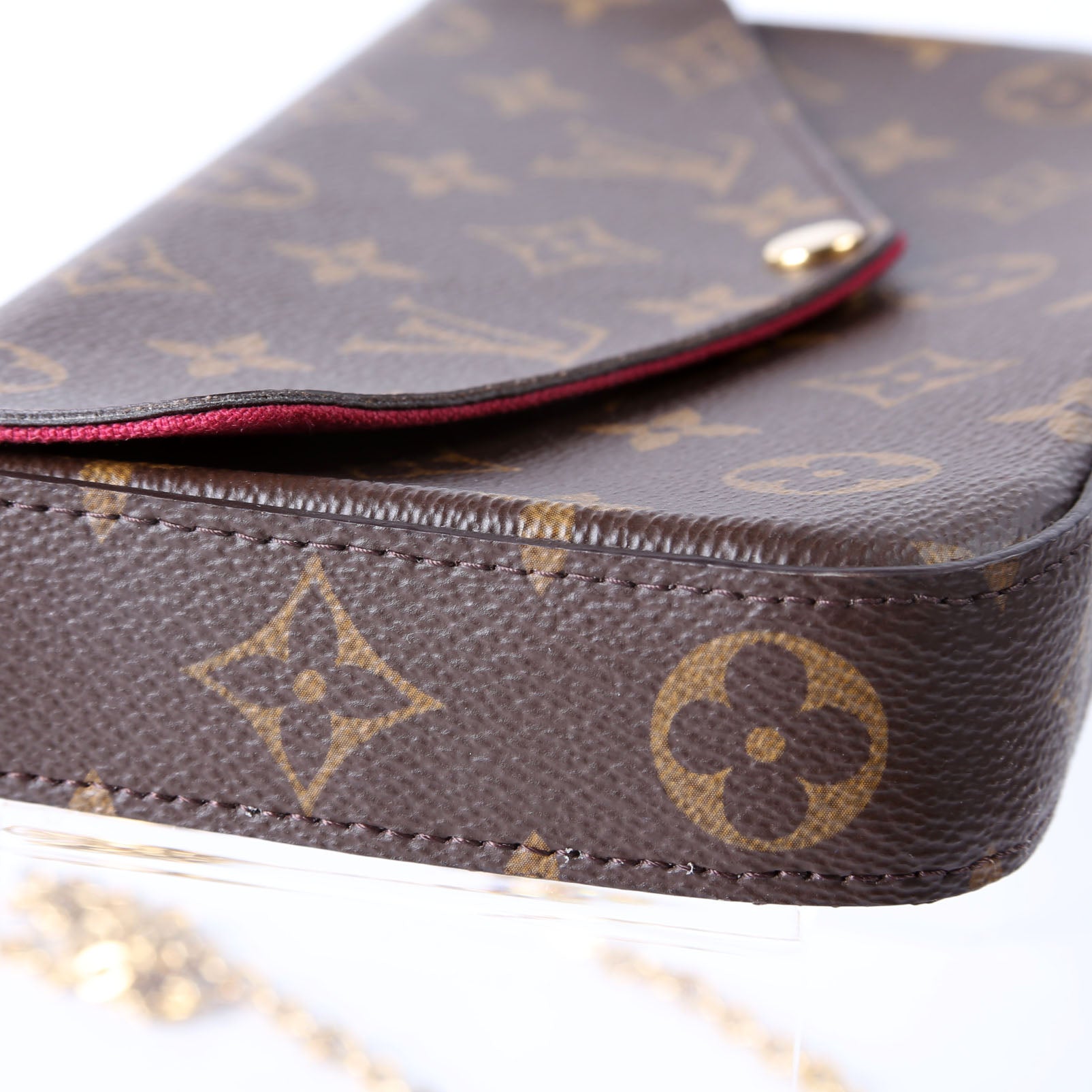 Pochette Felicie Monogram Berry