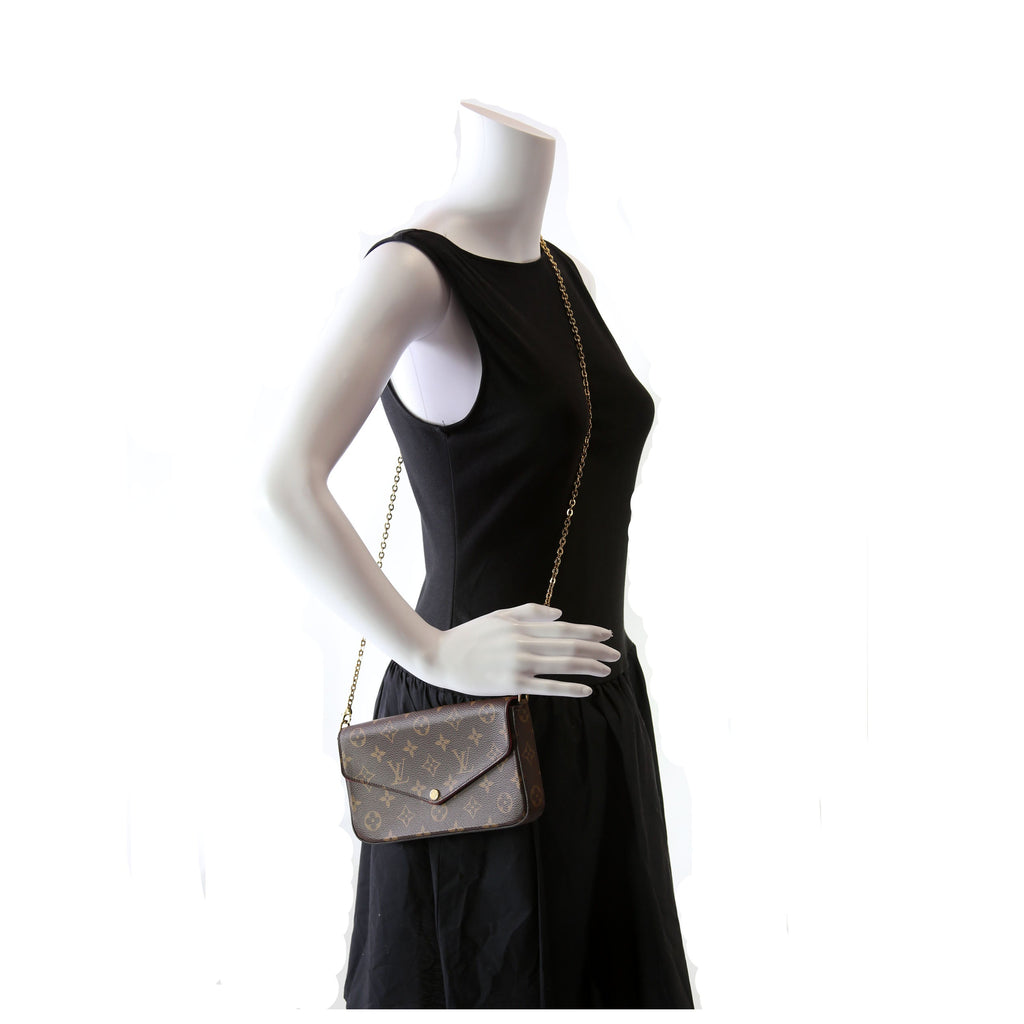 Pochette Felicie Monogram Berry