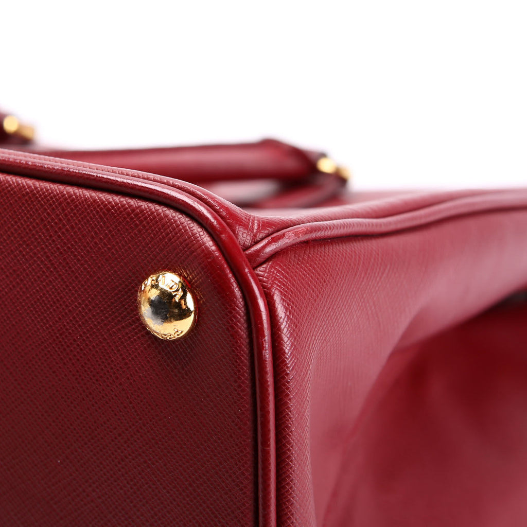 Prada Saffiano Galleria Large Burgundy