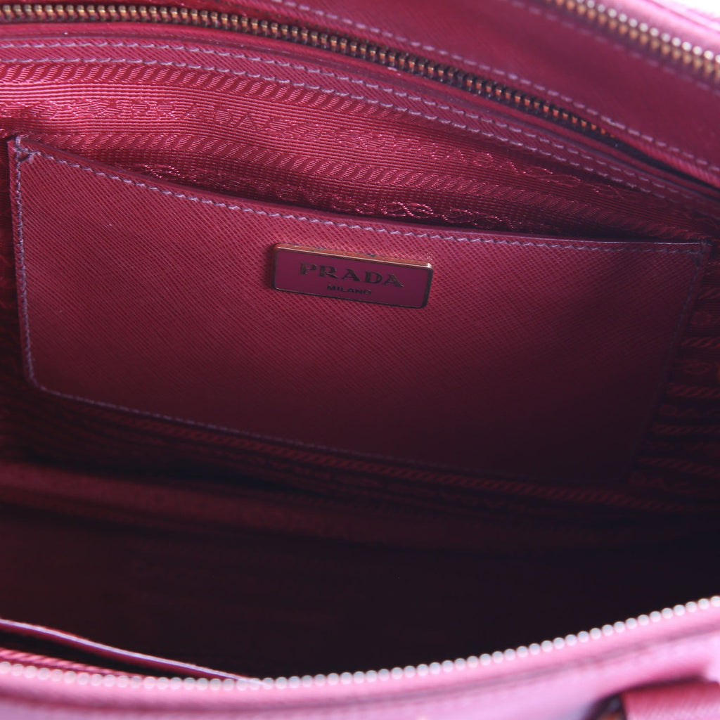 Prada Saffiano Galleria Large Burgundy