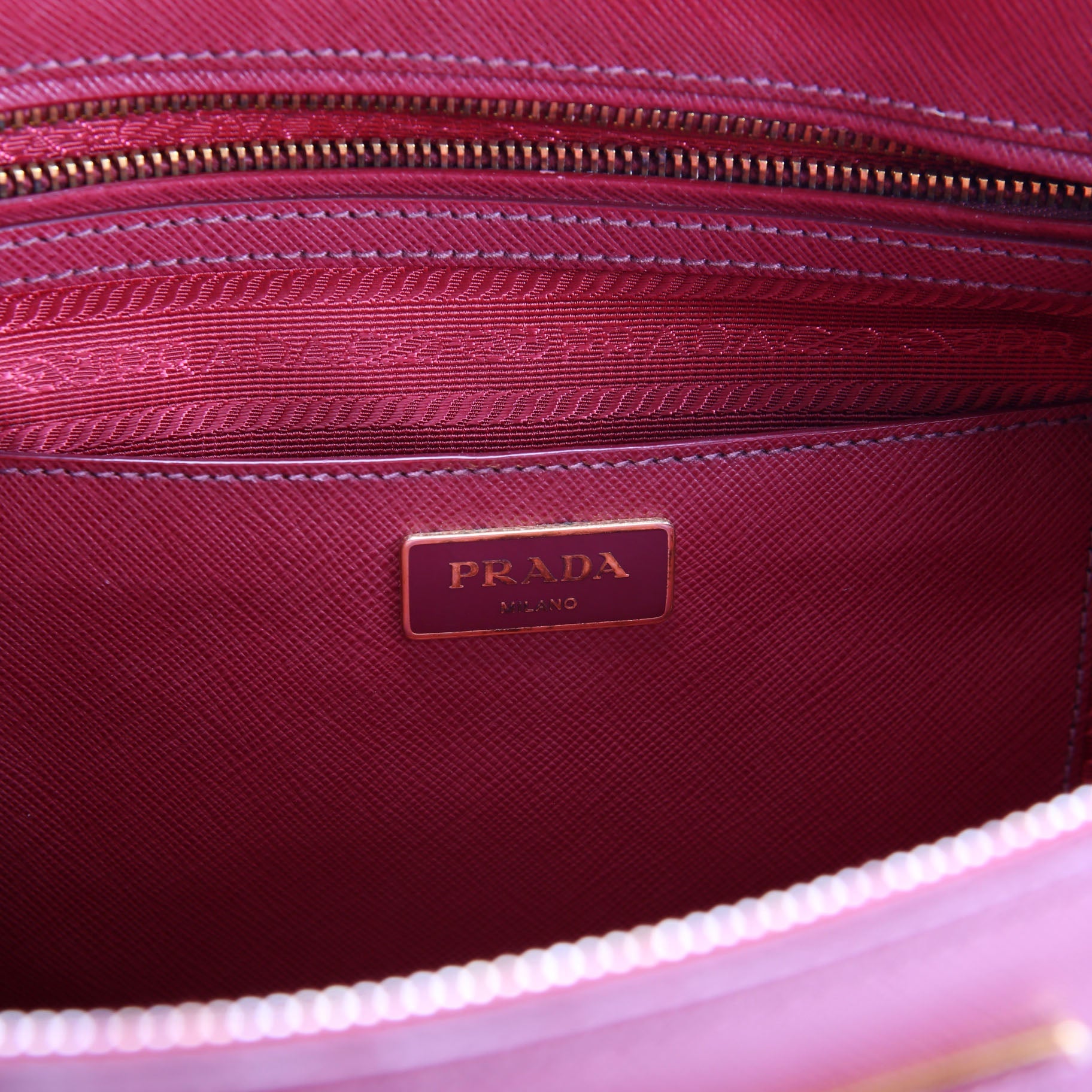 Prada Saffiano Galleria Large Burgundy