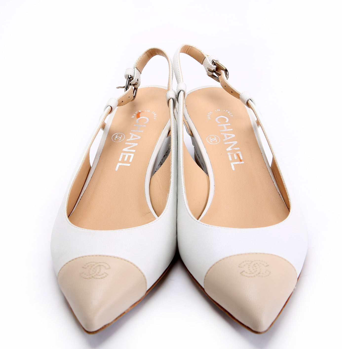 CC Cap Toe Slingback Wedges Size 35.5