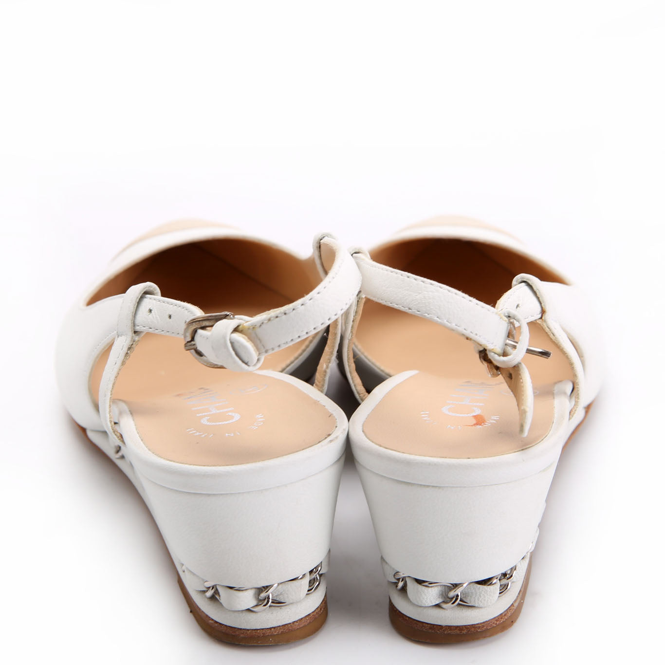 CC Cap Toe Slingback Wedges Size 35.5