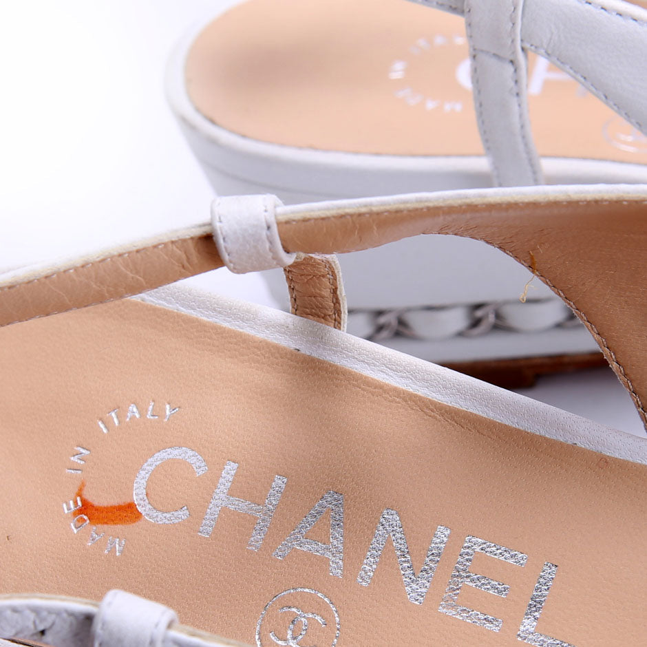 CC Cap Toe Slingback Wedges Size 35.5
