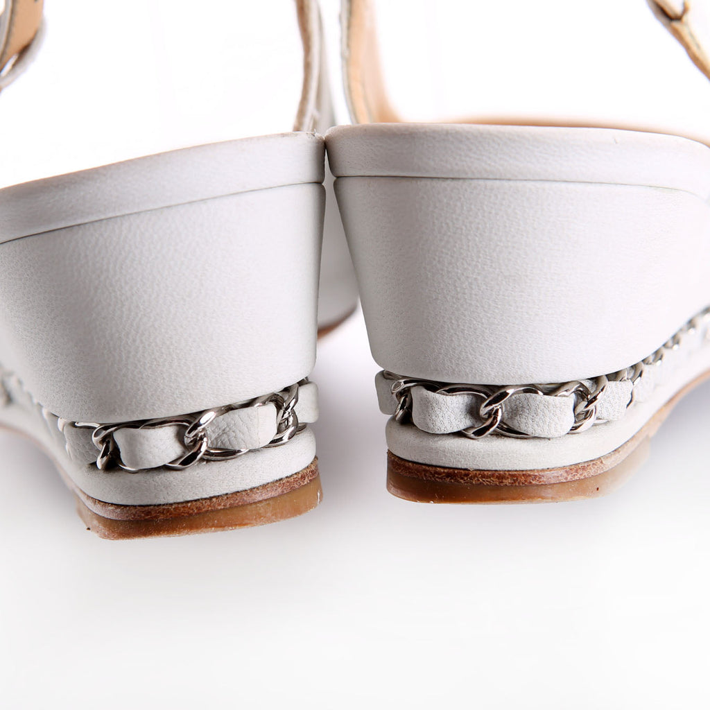 CC Cap Toe Slingback Wedges Size 35.5