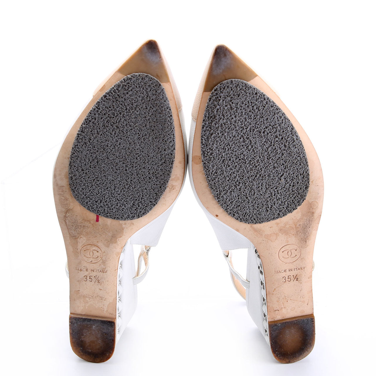 CC Cap Toe Slingback Wedges Size 35.5