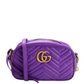 Gucci 447632 Marmont Small Leather Camera Purple