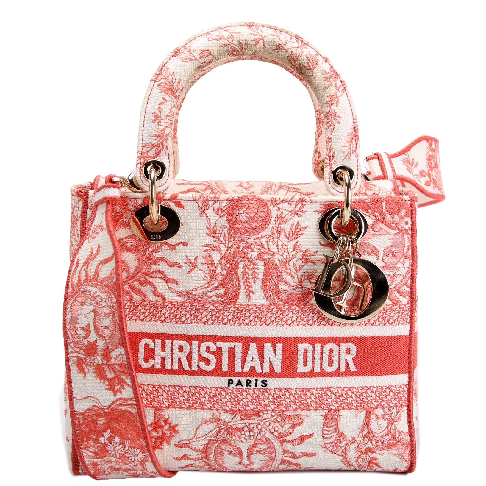 Dior Lady D-Lite Medium Pink/White