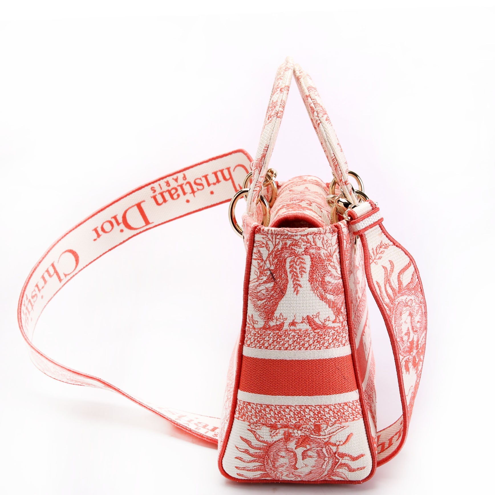 Dior Lady D-Lite Medium Pink/White