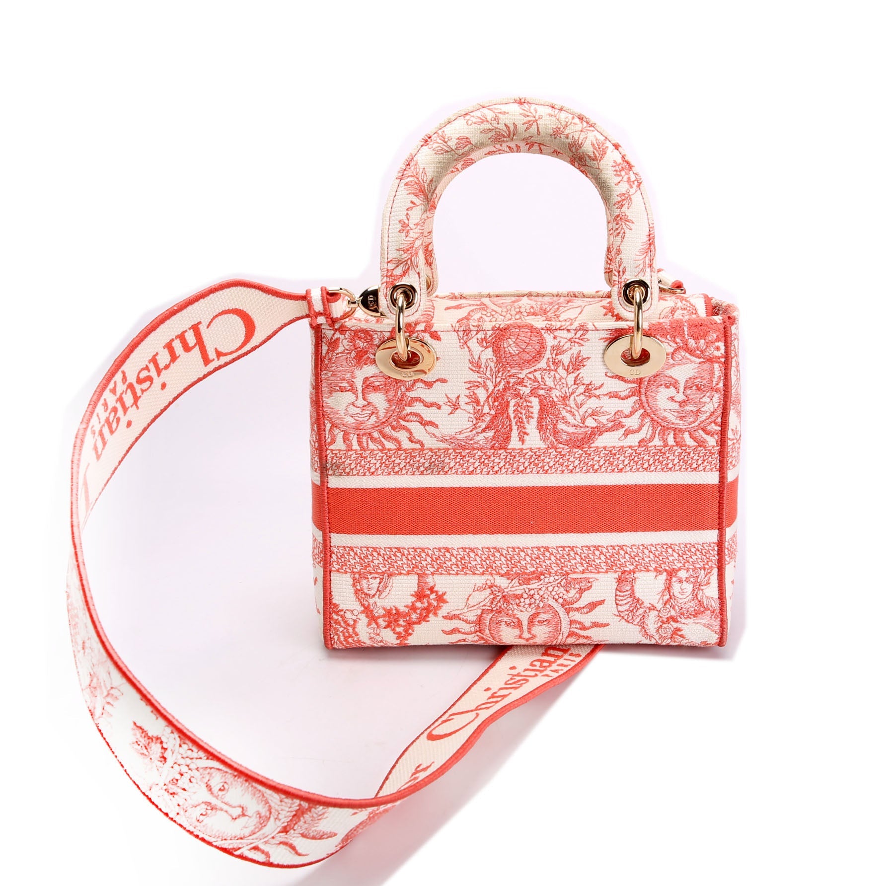 Dior Lady D-Lite Medium Pink/White