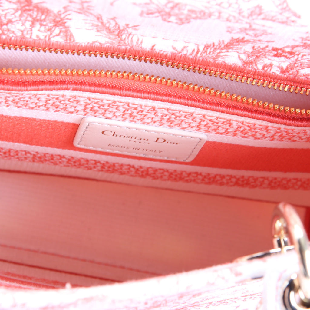 Dior Lady D-Lite Medium Pink/White